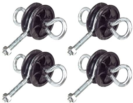 4x Two 2 way Round Electric Fence Gate Anchor Handle Insulator Hook bolt on