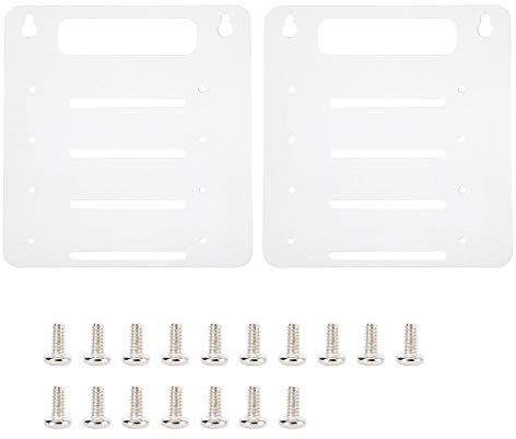 ASHATA 4 Capas Acrílico Transparente Soporte de Rack de Unidad de Disco Duro, DIY 2.5/3.5 Pulgadas HDD Soporte de Bandeja de Jaula para Computadora de Escritorio