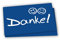 10x Dankeskarten + Umschläge: Danke Postkarte mit Smiley - Danke Karten Set Geburt, Mitarbeiter, Baby, Taufe, Danksagungskarte Jubiläum Kollegen Dankeschön Karte