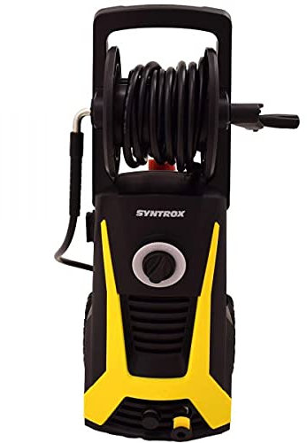 Syntrox Germany 2 in 1 Hochdruckreiniger mit Industriesauger + Zubehör 165 bar 2500 Watt 5m Schlauch 5m Kabellänge