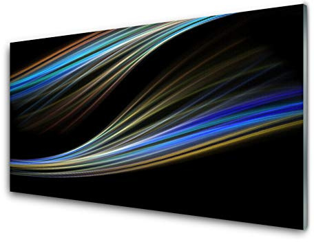 Tulup Glasbilder 100x50cm - Wandbild Druck auf Glas XXL Panorama-Bild Wandbilder aus Echt-Glas Sicherheitsglas Kunstdruck für Küche Wohnzimmer Abstrakte Kunst Kunst