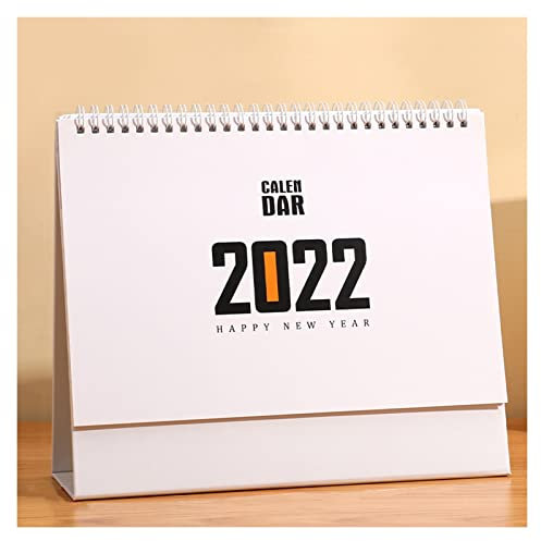 JKXWX Tischkalender Tischkalender 2022 Desktop Kalender Custom Office Desktop Dekoration Nette Studentenkunst Monatliche Kalenderarbeit horizontal Schreibtisch Kalender