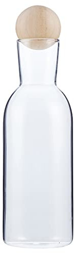 Santa Barbara Design Studio L5698 Tafelzuckeröl/Essigkaraffe, Glas, Buchenholz, klar
