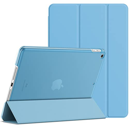JETech Case Cover for iPad 6th/5th Gen 9.7 (2018/2017), Blue | Slim Translucent Back Design, Tri-Fold Stand, Auto Wake/Sleep, Lightweight Shockproof Protection