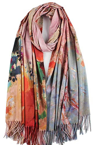 Umjetnost Damen Cyh SCHAL, C03 Rosa und Grau, Einheitsgröße
