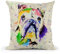 Bully British Bulldogge Kissen für Haustiere, Aquarell-Kunst, Leinen, mit Füllung oder Bezug, 40 x 40 cm, Geschenk für Weihnachten, Geburtstag (mit Einsatz)