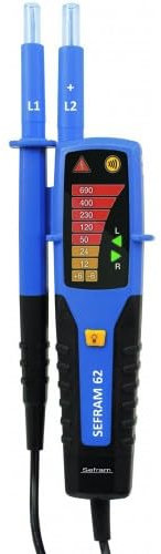 SEFRAM SEFRAM62 | Testeur VAT DDT AC/DC,IP2X. Afficheur LED. Continuité/Ordre de phase.Testeur VAT DDT AC/DC,IP2X. Afficheur LED. Continuité/Ordre de phase.