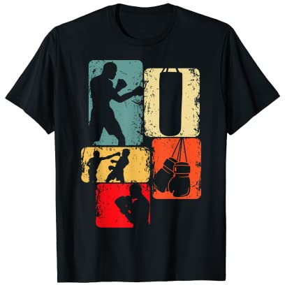 Coole Kampfsport Geschenke Boxen T-Shirt für Jungen, Herren, Schwarz, S