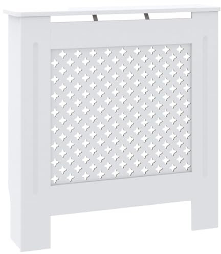 vidaXL MDF Heizkörperverkleidung Weiß 78 cm