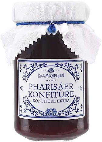L.W.C. Michelsen - Landhaus Pharisäer Konfitüre (280g) | ausdrucksvoll & fruchtig | hochwertiges Fruchtgelee mit original Jamaika-Rum| Pure Natürlichkeit in einem Glas
