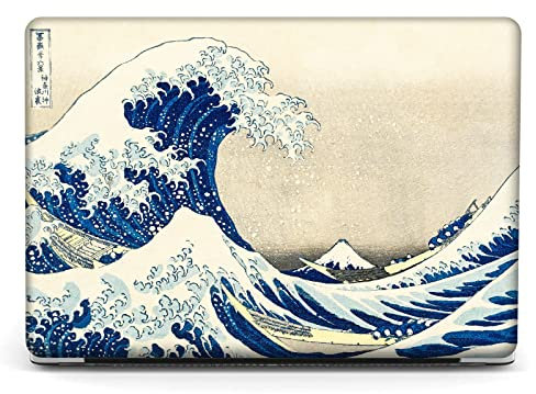 Berkin Arts Compatibile con MacBook Pro 13 Pollici Custodia, 2022, 2021, 2020-2018 A1708 con Tastiera Cover & Proteggi Schermo Ukiyo-e (Hokusai - La Grande Onda)