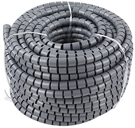 Enroulement de Câble en Spirale Gaine de Câble Coupée sans Odeur pour Ligne électrique (Diamètre 22mm 50m)