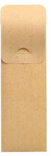 PAPSTAR 500 Bestecktaschen 23,5 cm x 7,3 cm Natur inkl. weißer Serviette 40 x 40 cm 2-lag. (1 x 500 = 500 Stück)