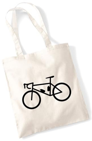 Huuraa Tasche Bike Fahrrad Geschenk 10 Liter Natural Baumwolle Bike Accessoire