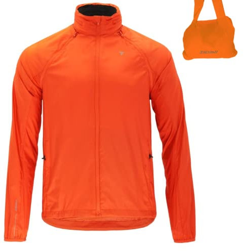 SILVINI Vetta Fahrradjacke Herren Sommer Windjacke Herren Fahrrad Laufjacke Herren MTB Jacke Herren Funktionsjacke Herren Windjacke Fahrrad Herren, Orange