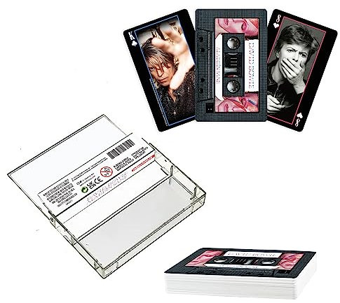 AQUARIUS David Bowie-Kassette, Premium-Spielkarten – David Bowie-Themen-Deck mit Karten für Ihre Lieblingskartenspiele – Offiziell Lizenziertes David Bowie-Merchandise-Produkt und Sammlerstücke
