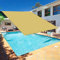 Sonnensegel Wasserdicht Sonnenschutz 5 x 5 m, Sonnenschutz Markise 98% UV Schutz inkl Befestigungsseile für Garten, Balkon und Terrasse, Creme Farben