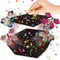 MHDUYEG Schmetterlings Explosion Geschenkbox, Fliegende Schmetterlinge mit Box 12,5x10x12,5cm Schmetterlinge Überraschungsbox Butterfly Box Surprise Box Schwarze Geschenkbox für Geburtstag