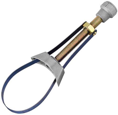Altamejor Cle Filtre a Huile, Clé de Filtre à Huile avec Sangle Réglable, Clé Filtre à Huile pour Moto, Kit de Clés de Filtre à Huile, Cle a Filtre a Huile 60 mm à 120 mm