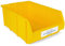 HMH Stapelboxen der Größe XL 489x304x185mm für dein Kleinteilelager, Sortierkisten in 5 Farben, Zubehör wie Deckel Trennsteg Beschriftungsfach Etikett Wandschiene Sichtkästen (Gelb, 9 Stück)