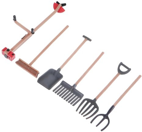 TOYANDONA 6stücke Teiliges Mini-Farm-Werkzeug-Set Farm-Werkzeug-Modell Sandtisch- Bauernhof-Dekoration Für Sandtisch