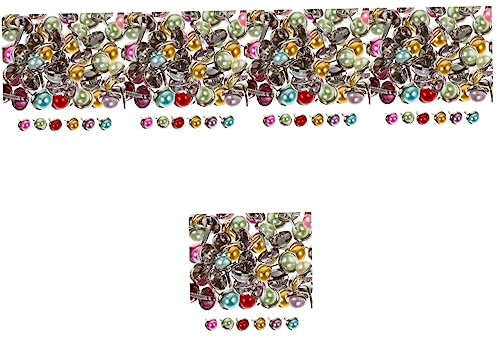 Operitacx 500 STK farbige zweibeinige Nägel Mini-Brads Kleiner Stift DIY-Brads Pastell Mikro-BH Kinder bastelset basteln für Kinder aus Papier Papierverschlüsse aus Metall Legierung