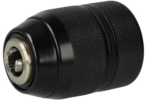 vhbw mandrino a cambio rapido compatibile con Milwaukee HD2E 13 R avvitatori a batteria, trapani nero