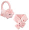 DKDDSSS Cache-Oreilles Enfant Fille, Chauffe Oreilles en Peluche, Chaud Hiver, Rose