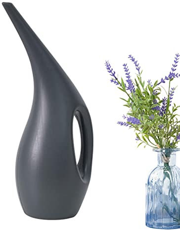 Regadera de 1,5 L para plantas de interior, regadera de flores con caño largo, regadera de cuello largo para plantas de interior para riego, fertilizar plantas pequeñas y medianas, dispositivos de