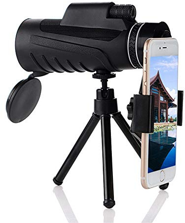 JZWCHQ Teleskop Teleskop Jagd 40x60 Telefon Monokular Teleskop Mobiles Video Fernglas Feld Brille Great Handheld Teleskop HD Professioneller Bereich (a) Teleskop