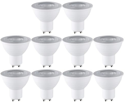 Luobannm 10er Set Deckenstrahler 7W GU10 Basis Energiesparende Einbauleuchte LED-Lampe Innenbeleuchtung 4000K Neutralweiß