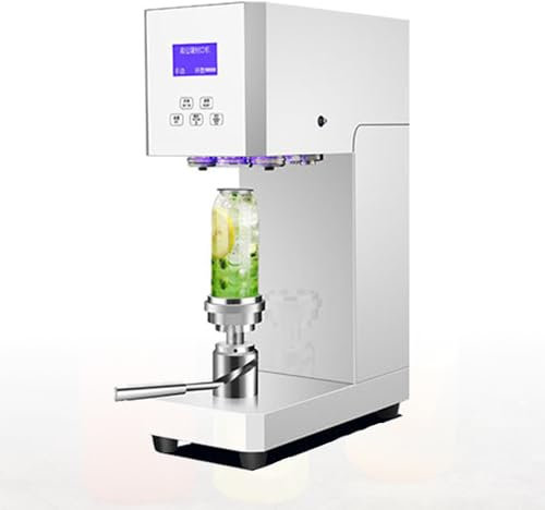 Automatic Can Sealer Machine - Electric Commercial Tin Cup Sealer For Aluminum/plastic Cans - 2.17 Diameter, 4.53-6.69 Height, Ideal For Home, Cafe, Restaurant & Beverage Stores white