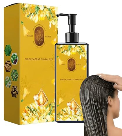 Coloración Capilar Vegetal Nutritiva | Tinte Floral Duradero, Cobertura Natural Canas, Suaviza Y Aporta Brillo | Acondicionador Fortalecedor Con Plantas Para Adultos Hombres Mujeres