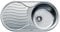 Teka DR-80 1C 1E - Fregadero Circular de 45 cm, Derecha y Encastrado, con 1 Cubeta y Escurridor, Diseño Práctico, Ideal para Cocinas Pequeñas, Color Acero Inoxidable