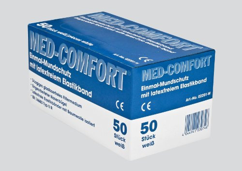 Mundschutz 3-lagig, weiß