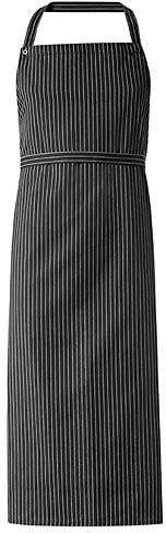 Greiff Gastro Moda Service Latzschürze 77x110 Schwarz gestreift Modell 4400