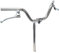 CicloSportMarket Manubrio Cromato in Acciaio Bici Ø 21,1 Pieghevole - Graziella Completo di Leve