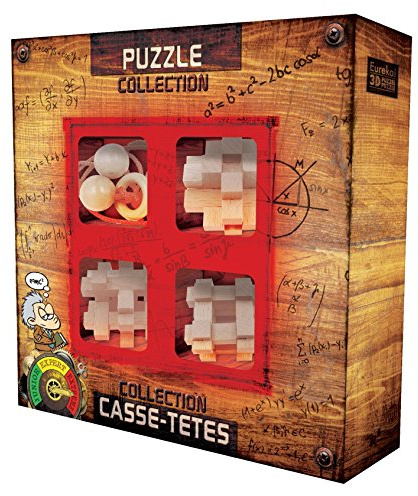 EUREKA Wooden Brain Puzzles Extreme, 4pcs.