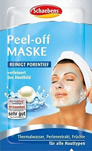 Schaebens Peel-off Gesichtsmaske - verfeinert das Hautbild (10 x 15mL für 10 Anwendungen)