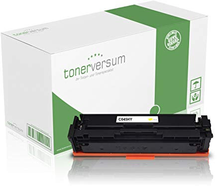 Tonerversum Toner kompatibel zu Canon 045H Gelb für i-SENSYS MF633cdw LBP-613cdw MF631cn LBP-611cn LBP-612cdw MF632cdw MF634cdw MF635cx MF636cdwt