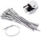 NATUCE 100PCS 4.6 * 300mm Premium Stainless Steel Cable Ties, SS304 Stainless Steel Zip Ties, Metal Cable Ties, Exhaust Wrap Coated Locking Cable Zip Ties, 316 Marine Grade Metal Tie Wraps