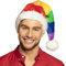 Marco Porta Nikolausmütze Regenbogen Weihnachtsmütze Bunte Nikolaus Mütze Weihnachtsmarkt Unisex
