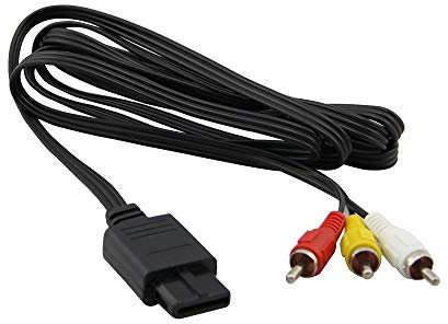 WICAREYO 5.9ft AV TV Video AV Cable Compatible for SNES NGC N64 console
