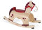 Janod - Holz Schaukelpferd ‘Pony’ - Babyspielzeug - Ideal zum Gleichgewicht Lernen - Anti-Kipp System - Zarte und Trendige Farben - Ab 1 Jahr, J08023