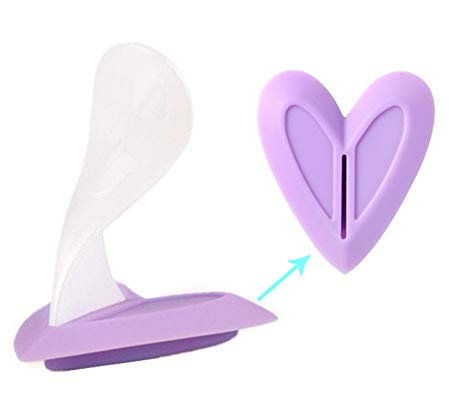 LNIMIKIY Rasierschablone Silikon Privates Rasiermesser Trimmer Linie Herz Bikini Dreieck Sexy Weiblich Geheimnis Intim Shaping Tool Scham(Herz)