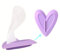 LNIMIKIY Rasierschablone Silikon Privates Rasiermesser Trimmer Linie Herz Bikini Dreieck Sexy Weiblich Geheimnis Intim Shaping Tool Scham(Herz)