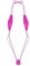 FEESHOW Femme Sexy Micro String Bikini Bresilien Body Lingerie 1 Piece Maillot de Bain Slingshot Femme Bôndage Mini Bikini G-String Monokini Thong pour Plage Piscine Rose One_Size