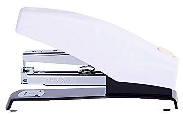 LCLLXB Tacker/Heftgerät Ergonomisches Kunststoffgehäuse Geringer Kraftaufwand und Flache Klammerungfür EIN Reibungsloses und Müheloses Tackern 50 Blatt,White