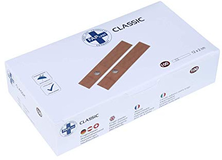 HierBeiDir apósito adhesivo, impermeable, no irritante, hipoalergénico, 100 piezas, 12x2 cm, Vendaje para los dedos