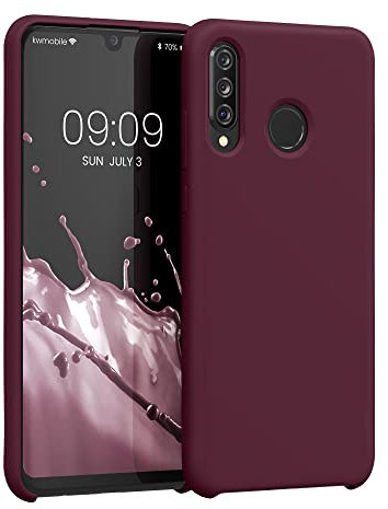 kwmobile Hülle kompatibel mit Huawei P30 Lite Hülle - Silikon Handy Case - Handyhülle weiche Oberfläche - kabelloses Laden - Tawny Red